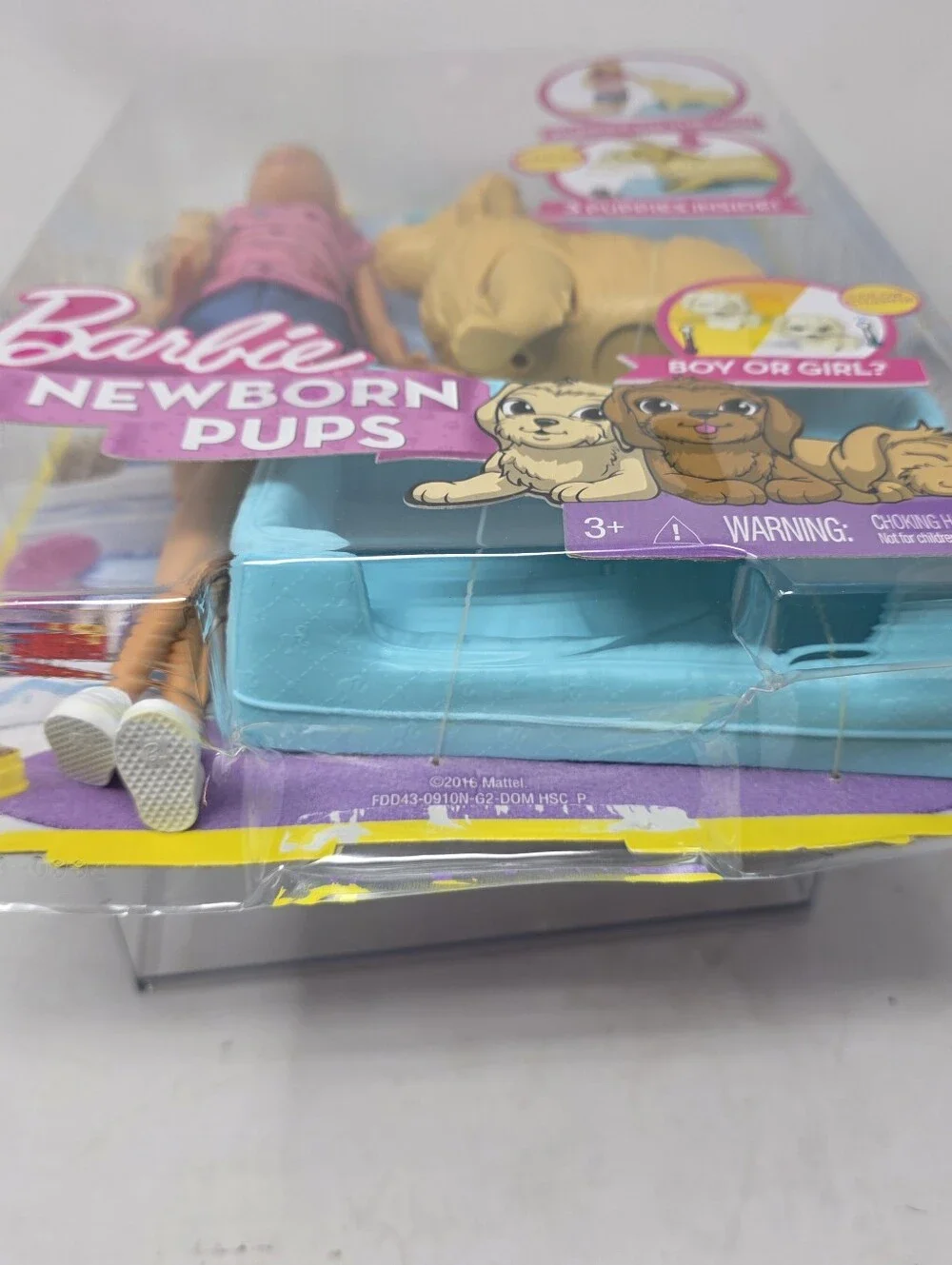 Barbie Newborn Pups Puppies Doll and Play Set NEW In Box! Mattel Girls Toy